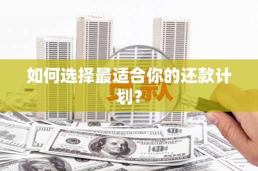 井陉如何选择最适合你的还款计划？