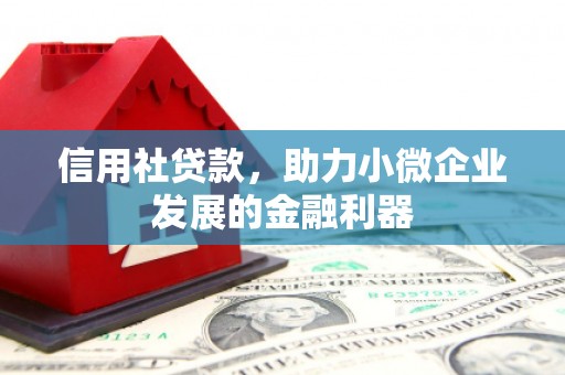 井陉信用社贷款，助力小微企业发展的金融利器
