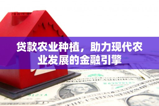 井陉贷款农业种植，助力现代农业发展的金融引擎