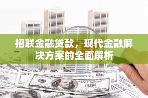 井陉招联金融贷款，现代金融解决方案的全面解析