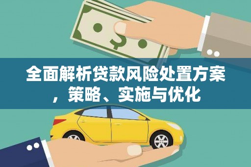井陉全面解析贷款风险处置方案，策略、实施与优化