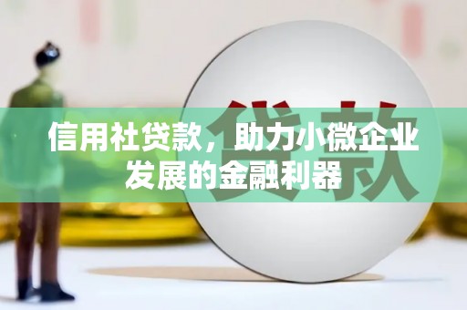 井陉信用社贷款，助力小微企业发展的金融利器
