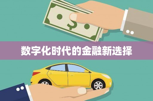 井陉数字化时代的金融新选择