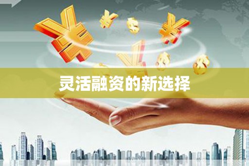 井陉灵活融资的新选择